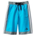 Boys 8-20 Adidas Iconic Board Shorts, Boy's, Size: S(8), Turquoise/blue (turq/aqua)