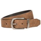 Men's Bill Adler Reversible Flat-strap Belt, Size: 38, Lt Beige