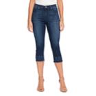 Women's Gloria Vanderbilt Jessa Frayed Capris Jeans, Size: 10, Brt Blue