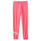 Girls 7-16 So&reg; Cozy Gym Sweatpants, Girl's, Size: 16, Dark Pink