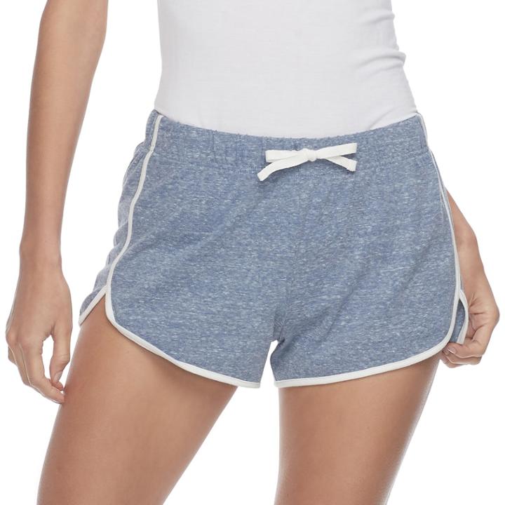 Juniors' So&reg; Slubbed Dolphin-hem Shorts, Size: Large, Oxford