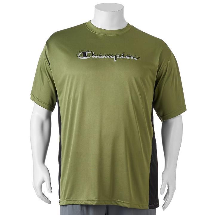 Big & Tall Champion Modern-fit Colorblock Logo Tee, Men's, Size: 3xb, Green