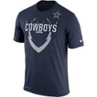 Men's Nike Dallas Cowboys Icon Dri-fit Tee, Size: Medium, Blue (navy)