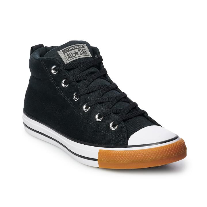 Men's Converse Chuck Taylor All Star Street Mid Sneakers, Size: M8w10, Black
