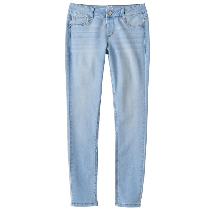 Plus Size Girls 7-16 So&reg; Jegging Skinny Jeans, Size: 18 1/2, Med Blue