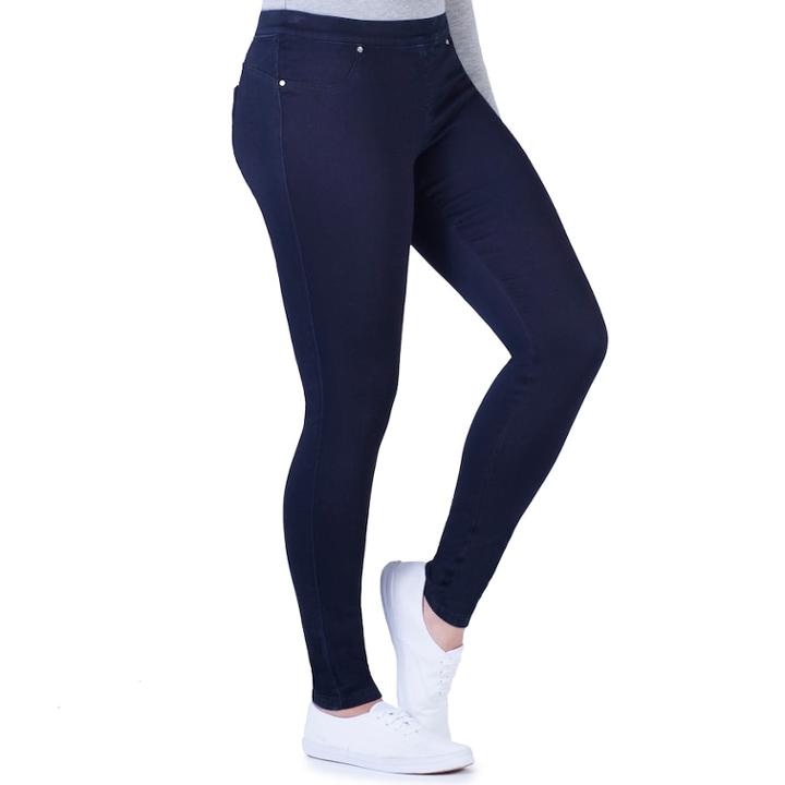 Juniors' Amethyst Perfect Pull-on Jeggings, Teens, Size: Large, Dark Blue