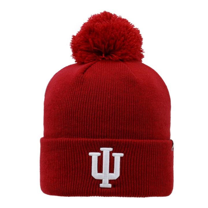 Youth Top Of The World Indiana Hoosiers Pom Beanie, Adult Unisex, Med Red
