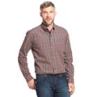 Men's Arrow Trail Blazer Classic-fit Plaid Button-down Shirt, Size: Large, Med Grey