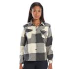 Women's Woolrich Plaid Pattern Shirt, Size: Small, Med Grey
