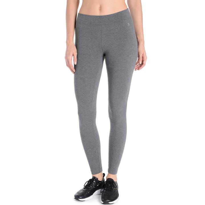 Women's Danskin Wide Waist Ankle Leggings, Size: Large, Grey Other