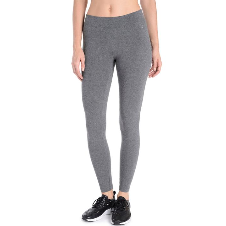 Women's Danskin Wide Waist Ankle Leggings, Size: Large, Grey Other