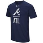 Men's Under Armour Atlanta Braves Slash Tee, Size: Large, Blue (navy)