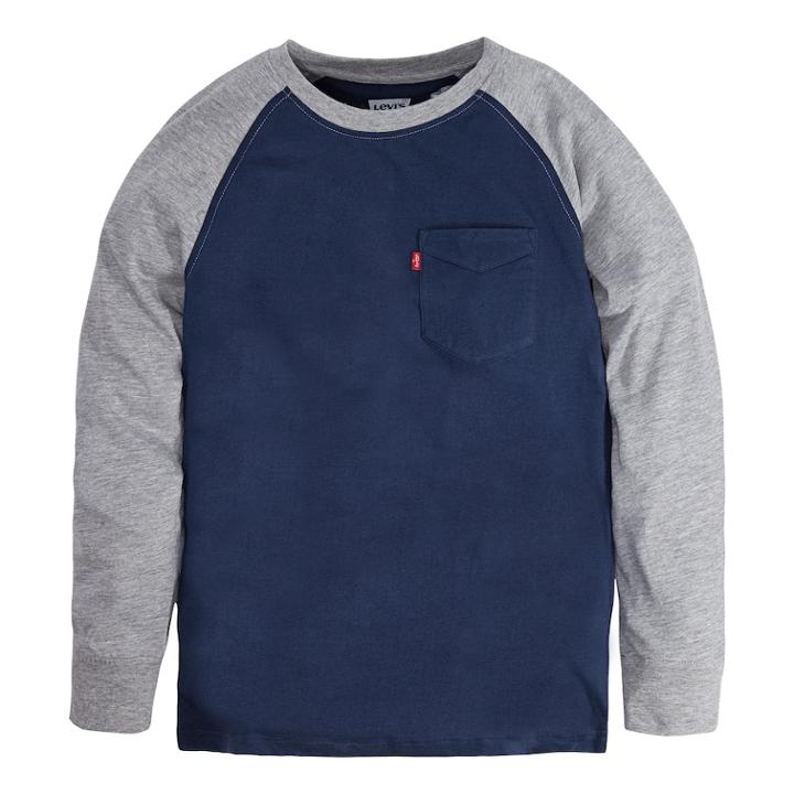 Boys 8-20 Levi's Colorblock Raglan Tee, Size: Large, Dark Blue