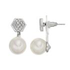 Coco Lane Hexagon Ear Jacket Earrings, Women's, Grey