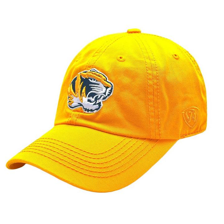 Adult Top Of The World Missouri Tigers Gold Crew Baseball Cap, Men's