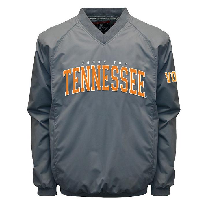 Men's Franchise Club Tennessee Volunteers Coach Windshell Jacket, Size: Medium, Grey