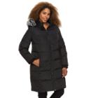 Plus Size Gallery Hooded Puffer Down Puffer Jacket, Women's, Size: 2xl, Black
