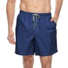 Big & Tall Croft & Barrow&reg; Solid Swim Trunks, Men's, Size: L Tall, Dark Blue