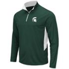 Men's Campus Heritage Michigan State Spartans Hardy 1/4-zip Pullover, Size: Large, Dark Green