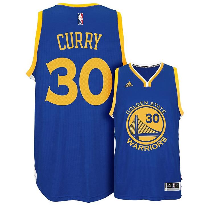 Adidas Golden State Warriors Stephen Curry Swingman Nba Replica Jersey - Men, Size: Xl, Med Blue