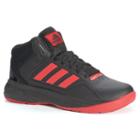 Adidas Cloudfoam Ilation Mid Men's Leather Basketball Shoes, Size: 8.5, Black