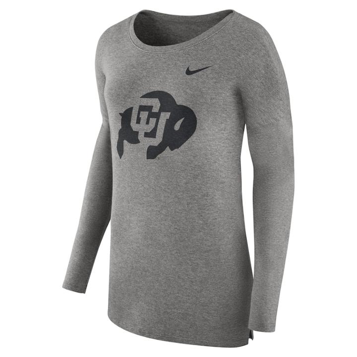 Women's Nike Colorado Buffaloes Cozy Knit Top, Size: Medium, Lt Beige
