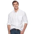 Big & Tall Sonoma Goods For Life&trade; Flexwear Slim-fit Oxford Stretch Button-down Shirt, Men's, Size: 3xl Tall, White