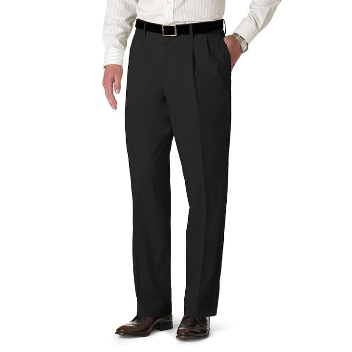 Men's Dockers&reg; Stretch Relaxed-fit Iron-free Khaki Pants - Pleated D4, Size: 30x32, Grey (charcoal)