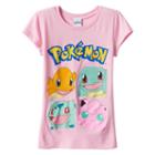Girls 7-16 Pokemon Characters Graphic Tee, Girl's, Size: Xl, Light Pink