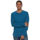 Men's Sonoma Goods For Life&trade; Classic-fit Soft-touch Stretch Thermal Henley, Size: Large, Dark Blue