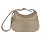 Travelon Anti-theft Signature Multi-pocket Hobo Bag, Adult Unisex, Beig/green (beig/khaki)