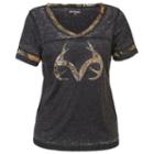 Women's Realtree Bell Burnout Camo Tee, Size: Xl, Oxford