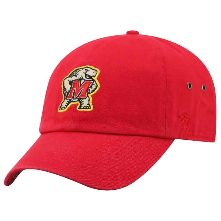 Adult Top Of The World Maryland Terrapins Reminant Cap, Men's, Med Red