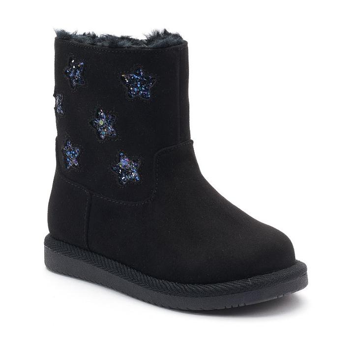 Jumping Beans&reg; Tamika Toddler Girls' Mid-calf Boots, Size: 7 T, Black