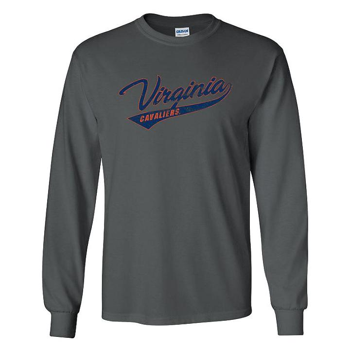 Men's Virginia Cavaliers Mcfly Long-sleeve Tee, Size: Xl, Grey (charcoal)