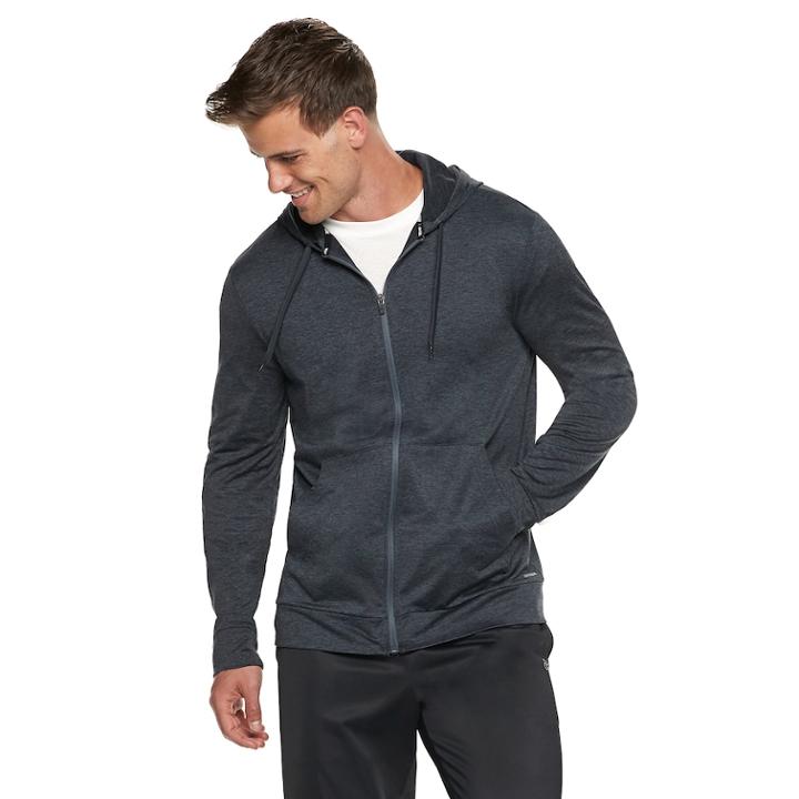 Men's Tek Gear&reg; Stretch Full-zip Hoodie, Size: Small, Med Blue