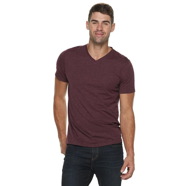 Men's Apt. 9&reg; V-neck Lounge Tee, Size: Xl, Dark Red