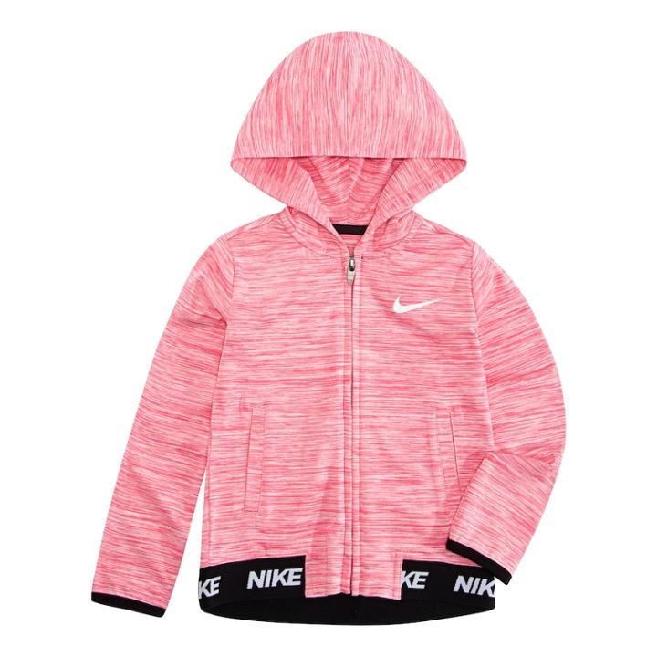 Toddler Girl Nike Dri-fit Crossdyed Hoodie, Size: 2t, Med Pink