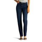 Women's Lee Classic Fit Straight Leg Jeans, Size: 16 T/l, Dark Blue
