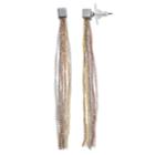 Simply Vera Vera Wang Fringe Drop Earrings, Women's, Multicolor