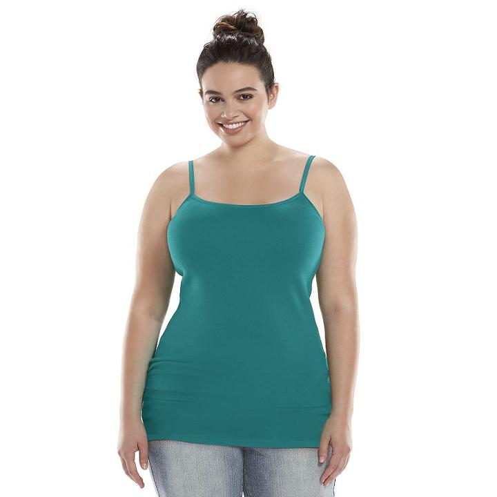 Juniors' Plus Size So&reg; Tunic Tank Top, Girl's, Size: 2xl, Med Green
