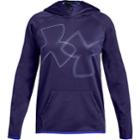 Girls 7-16 Under Armour Fleece Dual Logo Hoodie, Size: Medium, Purple