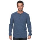 Men's Croft & Barrow&reg; Classic-fit Stretch Henley, Size: Large, Dark Blue