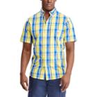 Men's Chaps Classic-fit Easy-care Button-down Shirt, Size: Large, Yellow