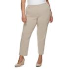 Plus Size Croft & Barrow&reg; Pull-on Ankle Pants, Women's, Size: 20 W, Med Beige