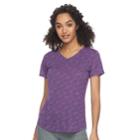 Women's Tek Gear&reg; Short Sleeve Tee, Size: Large, Med Purple