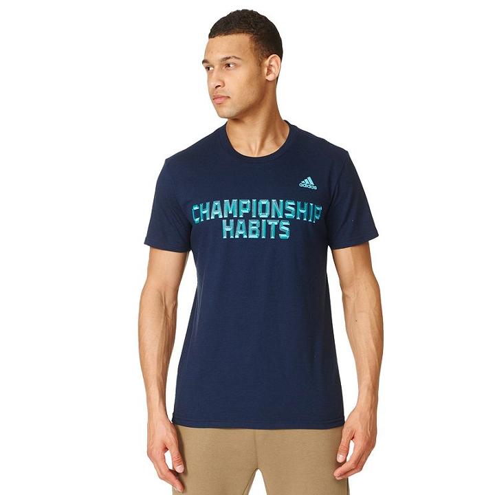 Men's Adidas Championship Habits Tee, Size: Xl, Blue (navy)