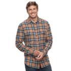 Big & Tall Sonoma Goods For Life&trade; Slim-fit Supersoft Flannel Button-down Shirt, Men's, Size: M Tall, Med Beige