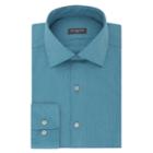 Men's Van Heusen Slim-fit Flex Spread-collar Dress Shirt, Size: 17 36/37, Dark Green