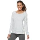 Women's Tek Gear&reg; Raglan French Terry Top, Size: Large, Med Grey